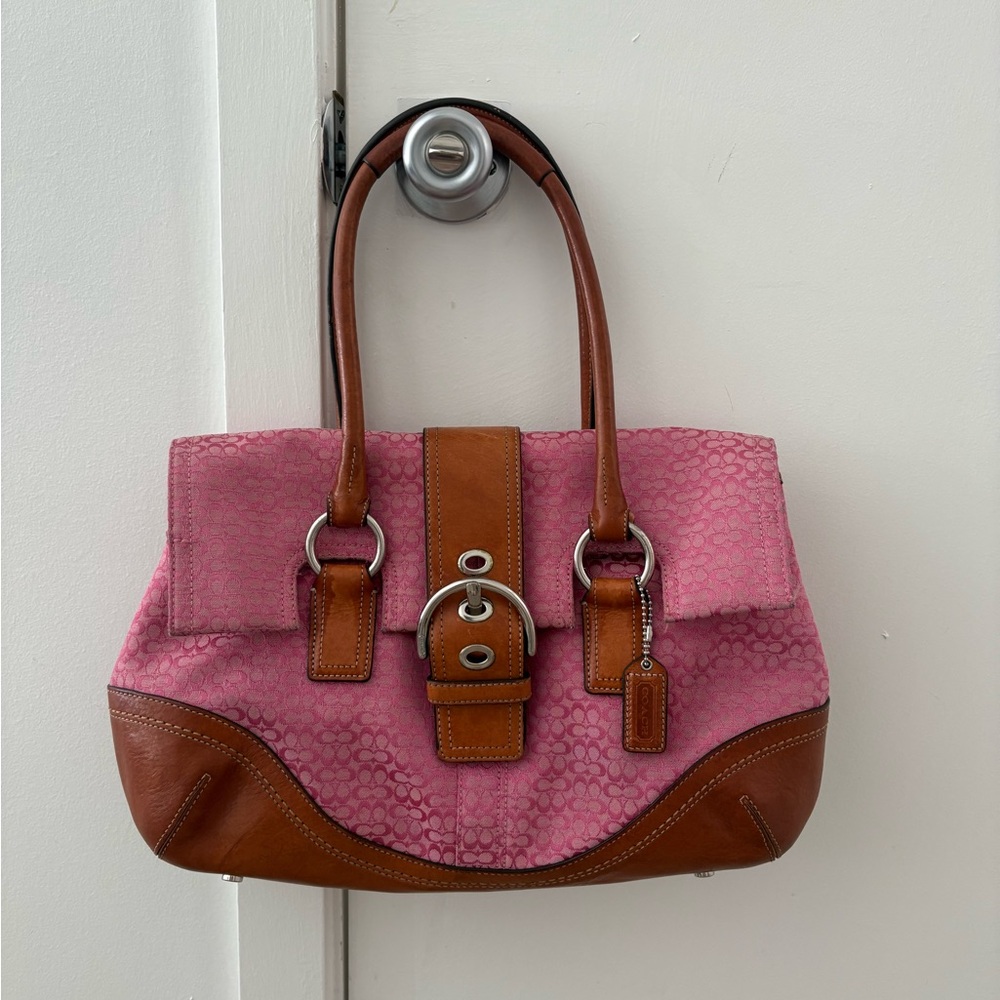 Pink vintage coach bag